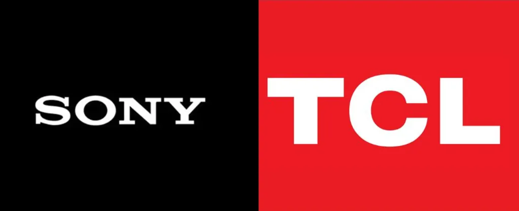 Sony and TCL logos representing home entertainment partnership - photo SONY/TCL