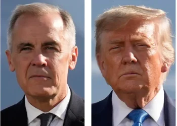 Trump speaks as Canada–China trade dispute fuels tariff threat - AP Photo/Mark Schiefelbein