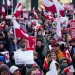 Trump speaks as Greenland and European flags appear behind him - AP Photo/Evgeniy Maloletka