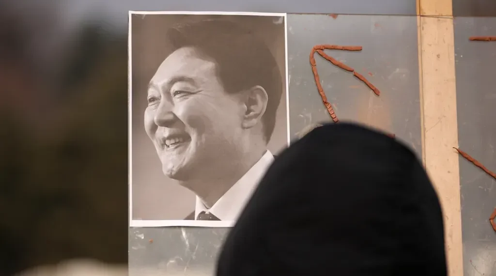 Former South Korean president Yoon Suk Yeol at court sentencing - AP Photo/Lee Jin-man