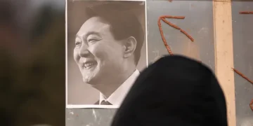 Former South Korean president Yoon Suk Yeol at court sentencing - AP Photo/Lee Jin-man