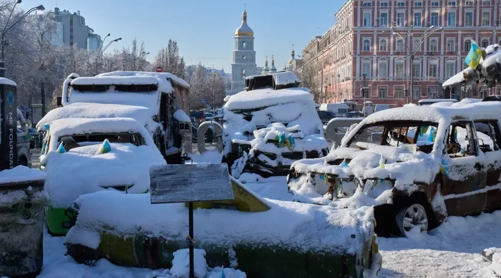Damaged power infrastructure after Ukrainian drone strikes in occupied Zaporizhzhia - AP Photo/Efrem Lukatsky