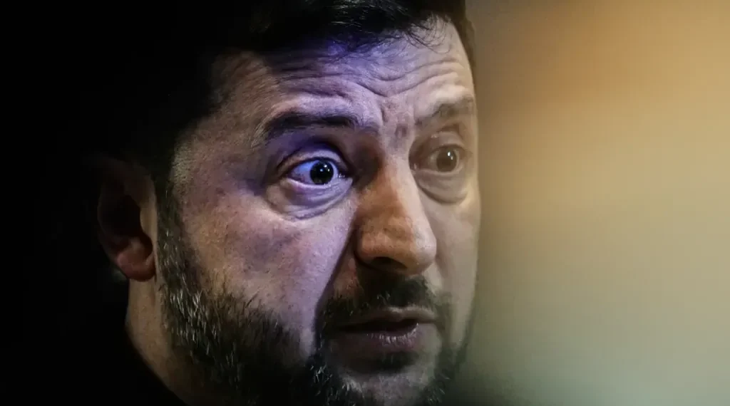 Zelenskyy speaking at Davos urging stronger European response - AP Photo/Markus Schreiber