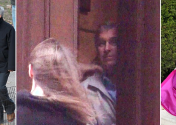 Prince Andrew walking with Jeffrey Epstein in New York’s Central Park, 2010- images Jae Donelly/Mail On Sunday/Getty Images for amfAR