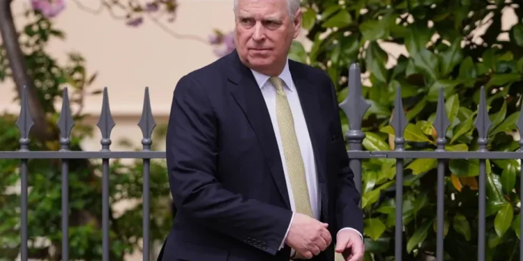 Police outside Andrew Mountbatten-Windsor home in Norfolk - AP Photo/Kirsty Wigglesworth, File