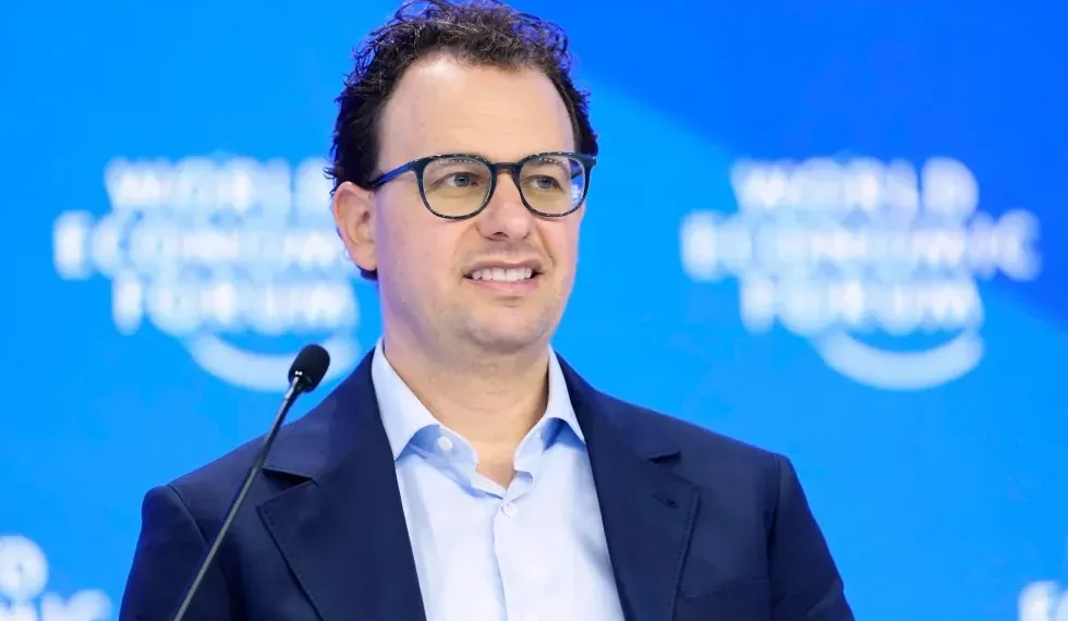 Dario Amodei during AI policy discussion in Washington - AP Photo/Markus Schreiber, File