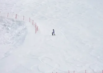 Atle Lie McGrath during Olympic slalom competition - AP Photo/John Lohcer