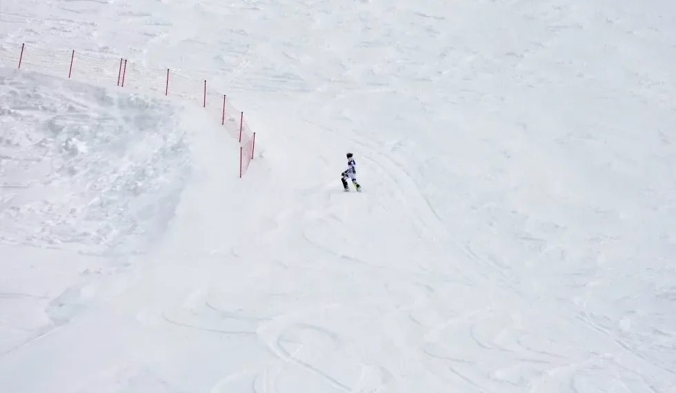 Atle Lie McGrath during Olympic slalom competition - AP Photo/John Lohcer