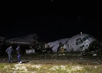 Wreckage of cargo plane after Bolivia crash near La Paz - AP Photo/Juan Karita