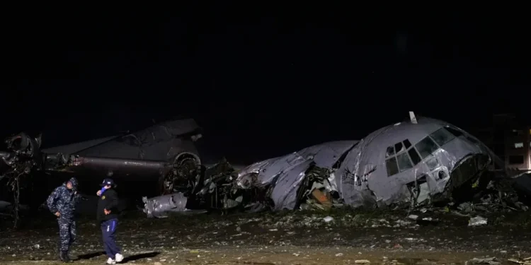 Wreckage of cargo plane after Bolivia crash near La Paz - AP Photo/Juan Karita