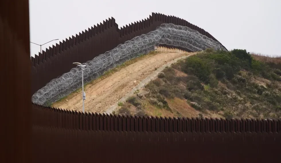 U.S.-Mexico border fencing in California desert region - AP Photo/Gregory Bull, File
