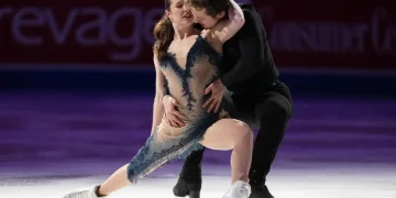 Christina Carreira practicing ice dance ahead of Milan Winter Olympics - AP Photo/Stephanie Scarbrourgh