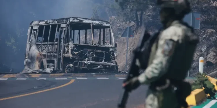 Mexican soldiers patrol after CJNG leader killed in Jalisco - AP Photo/Armando Solis