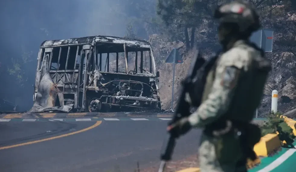 Mexican soldiers patrol after CJNG leader killed in Jalisco - AP Photo/Armando Solis