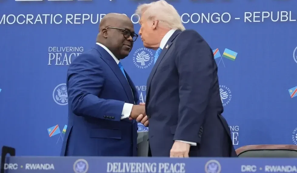 U.S. and Congo officials sign $1.2 billion health agreement - AP Photo/Evan Vucci, File