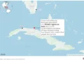 Cuban patrol boat near Cayo Falcones after shooting - Source: AP reports; Cuba's Interior Ministry