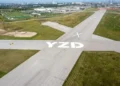 Aerial view of Downsview Airport redevelopment site - Northcrest Developments/CNN
