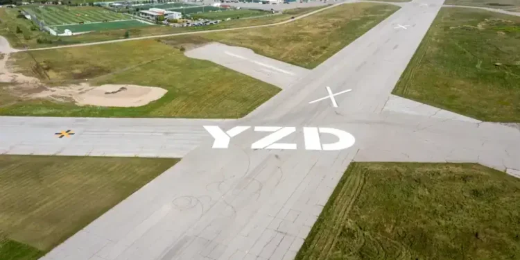 Aerial view of Downsview Airport redevelopment site - Northcrest Developments/CNN