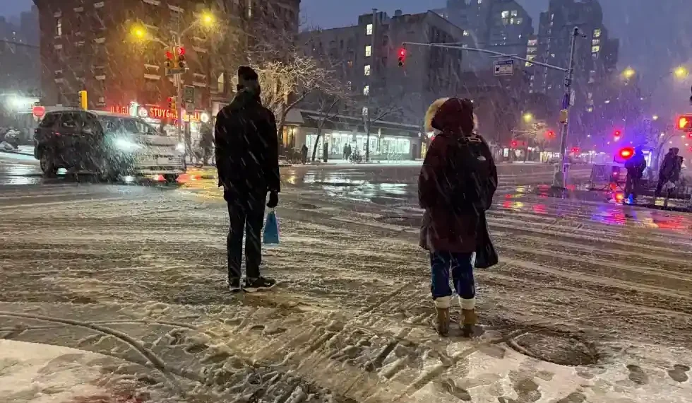 Snow blankets New York City during major East Coast blizzard - AP Photo/Pamela Hassell
