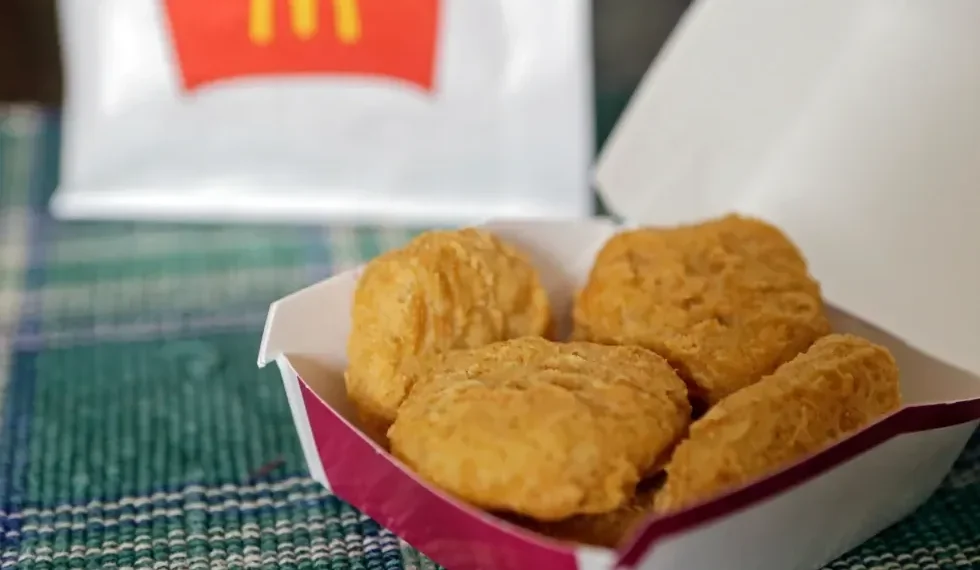 Heart-shaped fast food items and caviar-topped nuggets for Valentine’s Day - AP Photo/Mark Duncan, File