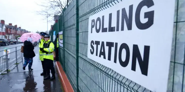 Ballot boxes counted in Gorton and Denton by-election - AP Photo/Jon Super