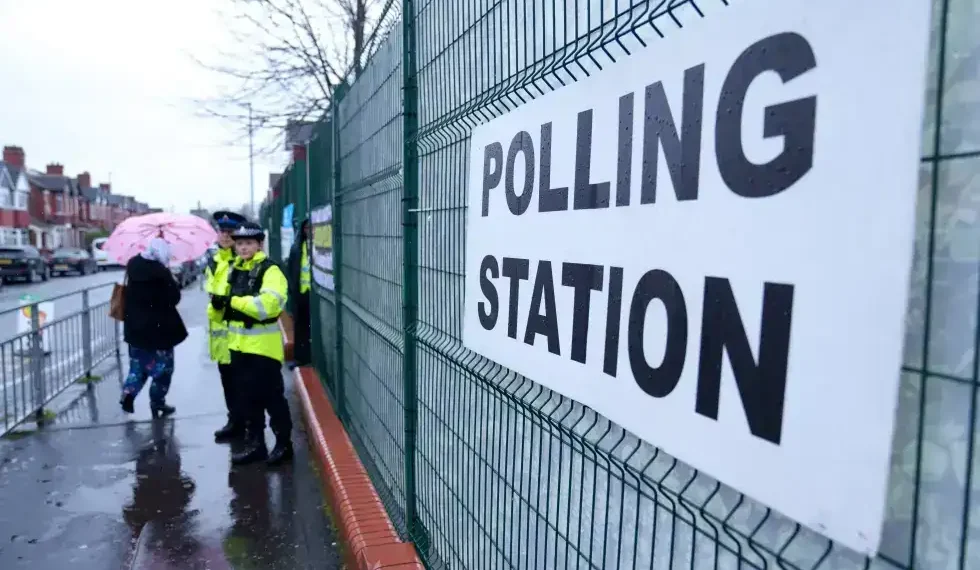 Ballot boxes counted in Gorton and Denton by-election - AP Photo/Jon Super