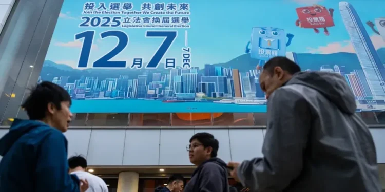 Voters in Hong Kong casting ballots amid electoral changes - AP Photo/Chan Long Hei