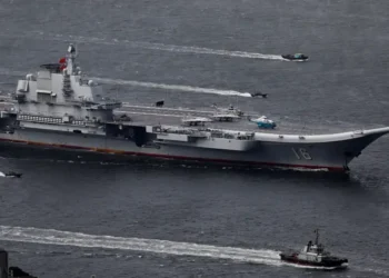 Chinese J-15 fighter near Okinawa during drills - AP Photo/Vincent Yu, File