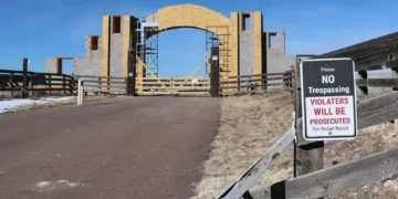 Aerial view of Epstein’s former New Mexico ranch - AP Photo/Savannah Peters