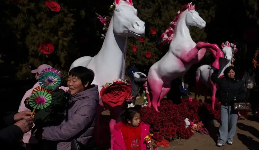 Humanoid robots perform during Lunar New Year gala - AP Photo/Vincent Thian
