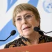 Michelle Bachelet speaks during UN Secretary-General candidacy announcement at La Moneda - Former UN High Commissioner for Human Rights Michelle Bachelet in Geneva on June 13, 2022. The National/AFP