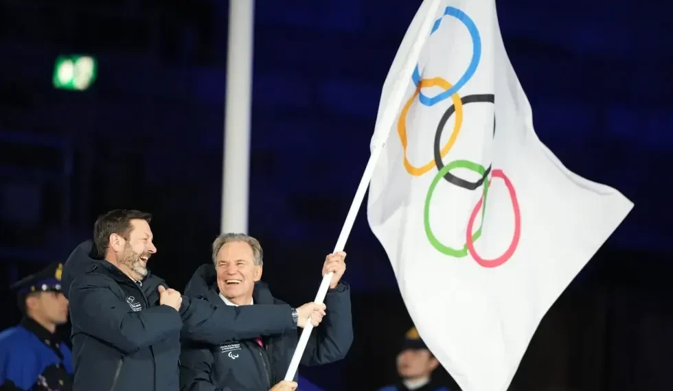 Milan and Cortina Olympic cauldrons extinguished in Verona Arena - AP Photo/Natacha Pisarenko