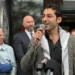Mohsen Mahdawi speaking at Columbia protest rally - AP Photo/Amanda Swinhart, File