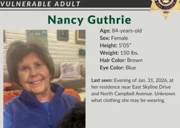 Tucson home where Nancy Guthrie was reportedly abducted overnight - Pima County Sheriff’s Department via AP