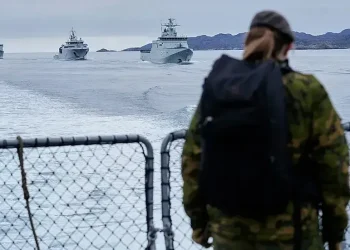 Arctic map showing GIUK gap, Greenland, and subsea cable routes - AP Photo/Ebrahim Noroozi