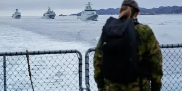 Arctic map showing GIUK gap, Greenland, and subsea cable routes - AP Photo/Ebrahim Noroozi
