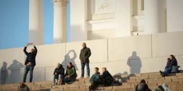 Light therapy lamp used during Nordic winter blues - AP Photo/Sergei Grits