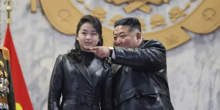 Kim Jong Un at Pyongyang military parade - Korean Central News Agency/Korea News Service via AP