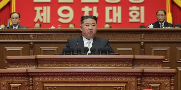Kim Jong Un addresses Workers’ Party congress in Pyongyang - Korean Central News Agency/Korea News Service via AP
