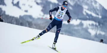 Rebecca Passler competing in biathlon event before Milan-Cortina Olympics - AP Photo/Matthias Schrader, file