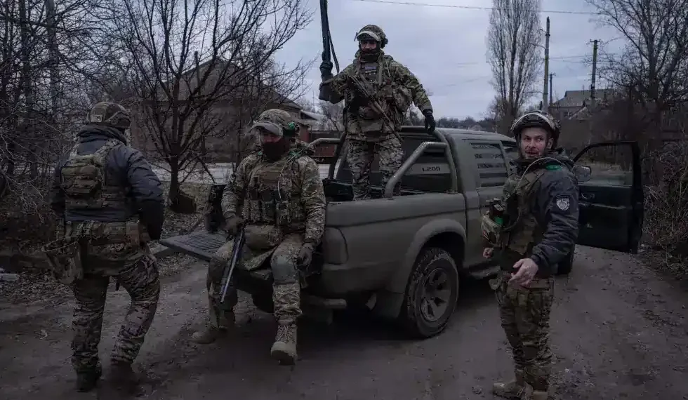 Diplomats from Russia and Ukraine in Geneva peace talks - Iryna Rybakoba/Ukraine's 93rd Mechanized Brigade via AP