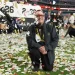 Confetti falling over players celebrating on Super Bowl field - AP Photo/Rebecca Blackwell