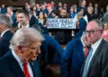President Trump delivering record State of the Union address- Democratic Congressman Al Greene/EPA/BBC