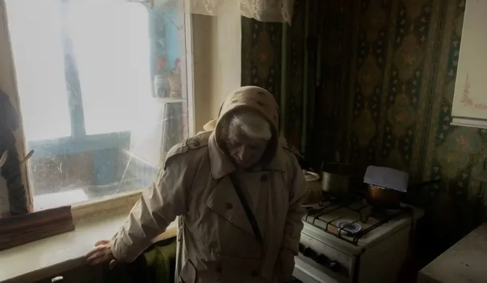 Frozen Dnipro River in Kyiv with residents enduring blackout - Roman Pilipey/AFP/Getty Images