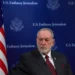 US ambassador speaks during televised political interview - AP Photo/Ohad Zwigenberg, File