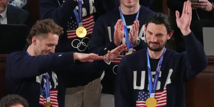 US men’s hockey team applauded at State of the Union - AP Photo/Matt Rourke