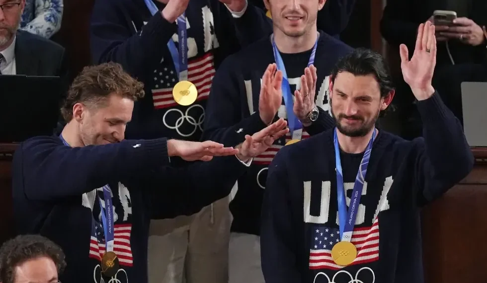 US men’s hockey team applauded at State of the Union - AP Photo/Matt Rourke