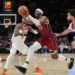 Bam Adebayo celebrates after scoring 83 points for Miami Heat - AP Photo/Rebecca Blackwell