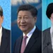 Chinese flag with diplomatic response imagery and international conflict backdrop - Nicolas Maduro, Xi Jinping and Ali Khamenei. AP/Getty Images/Reuters/CNN