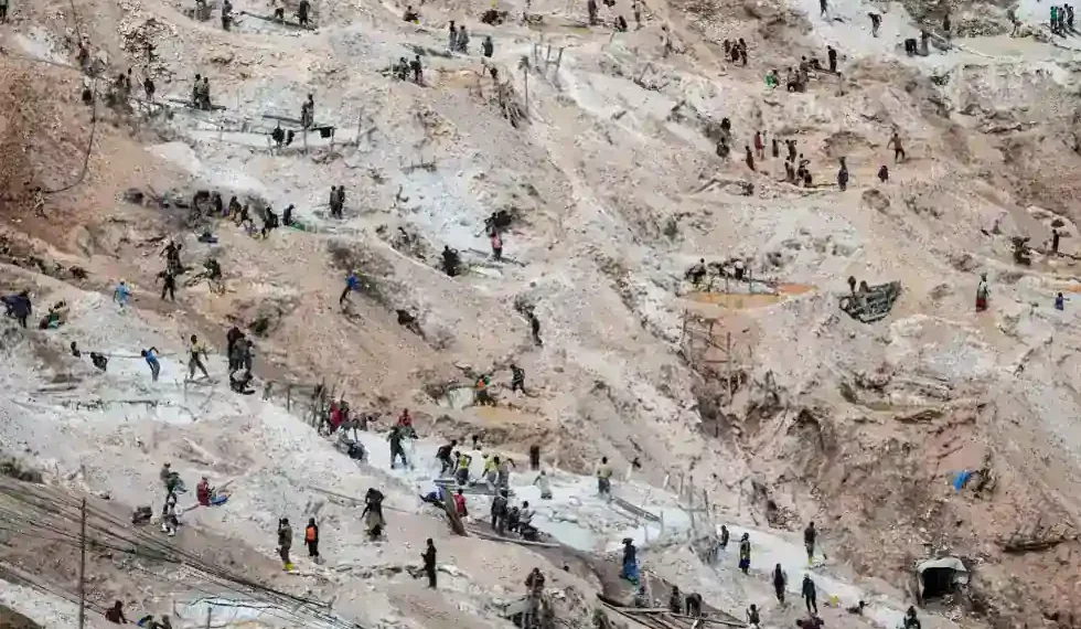 Rubaya coltan mine site in eastern Congo after deadly mining collapse - AP Photo/Moses Sawasawa, File